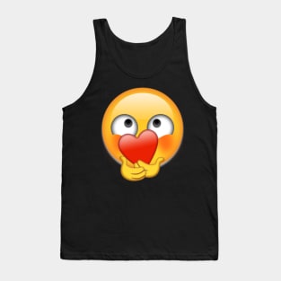 Shy Heart Emoji Tank Top